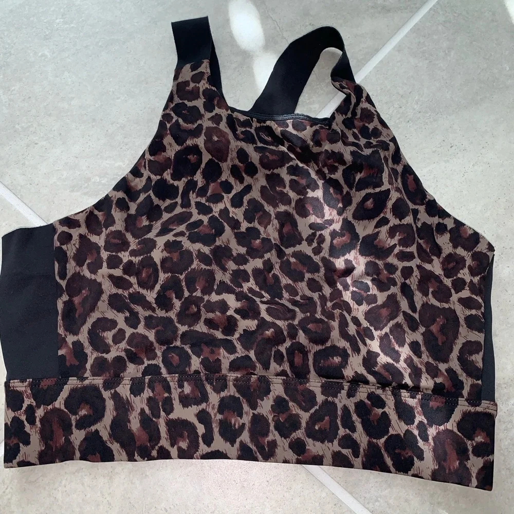 Varley leopard bra and legging set S - Picture 2 of 7